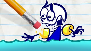 Pencilmate Nearly Drowns! -in-