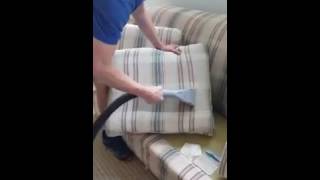 Some upholstery cleaning with Saiger's Steam Clean today
