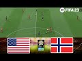 FIFA 23 - USA vs Norway 1/5/2024 - FIFA Women's World Cup 2023 - Gameplay PS | Full Match