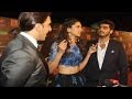 Arjun Kapoor & Ranveer Singh FLIRT with Deepika @ Star Guild Awards 2014
