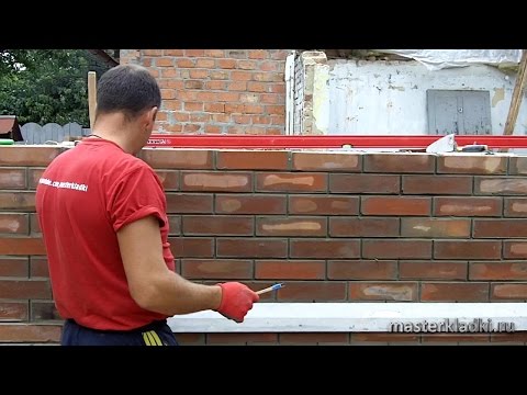 Кирпичная кладка своими руками расшивка Кирпичная кладка своими руками расшивка