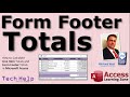 How to Calculate Line Item Totals and Form Footer Totals in Microsoft Access (Sum Function)