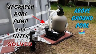 Intex Pool Upgraded Hard Plumb, Pool pump, Sand Filter, and Salt Water Generator