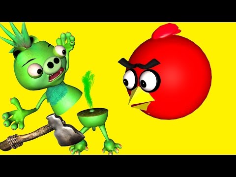 ANGRY BIRDS in DUMB WAYS to DIE 2 \u266b 3D animated movie 