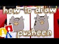 How To Draw The Pusheen Cat Eating A Cookie *GIVEAWAY*