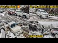 SLIDING CAR IN SNOW❄️|| LIVE CRASH 💥 NEAR SOLANG VALLEY || SUDDEN SNOWFALL || MANALI LATEST VLOG😍