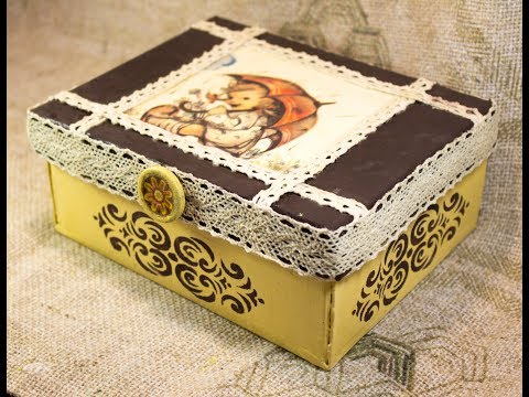 Декупаж на картоне начинающим Декупаж на картоне начинающим