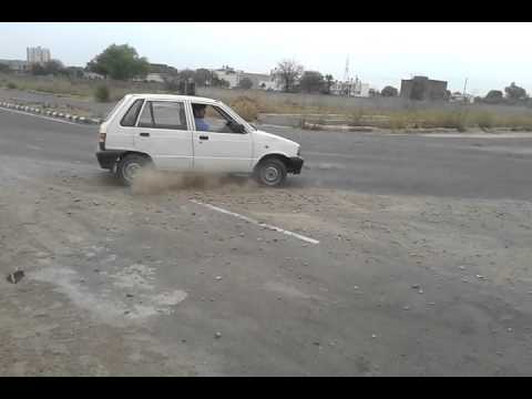 stunt and drifting video from maruti 800