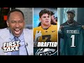 FIRST TAKE | "Cowboys let their opponents steal gem" - Stephen A.: Eagles picked DeJean & Mitchell
