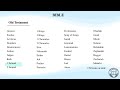 PRONOUNCING THE BOOKS IN THE BIBLE  (OLD TESTAMENT) HD