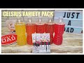 Celsius Flavored Water Drink Mix Berry, Orange Coconut, DragonFruit Lime and Cranberry Review