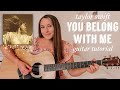 Taylor Swift You Belong With Me Guitar Tutorial NO CAPO - Fearless (Taylor's Version) // Nena Shelby