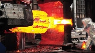 HYPNOTIC Video Inside Extreme Forging Factory Steel Massive Pneumatic Hammer Forging Machine