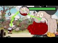 Cuphead - All Bosses With Extreme Rapid Fire Rate With Healthbar ( Chaser )