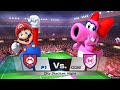 Mario Sports Superstars - Mario/Yoshi Vs. Birdo/Pink Gold Peach