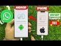 How to Transfer WhatsApp Chats from iPhone to Android (2023) || Move Chats to Android