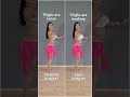 Tension Shimmy vs. Knee Shimmy - #bellydancetutorial by Djamila  #shimmy #dancetutorial #bellydance
