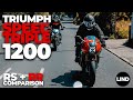 Triumph Speed Triple 1200  |  RR + RS Comparison Review