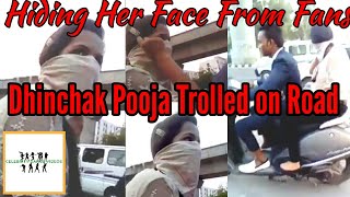 Dhinchak Pooja Caught With Her Scooter and Trolled by Her Fans on Road|Funny Video|Must Watch