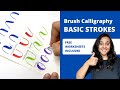 Basic Brush Calligraphy Strokes You Should Know (free worksheets)