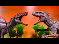 Jurassic World INDOMINOUS REX vs SPINOSAURUS epic battle Stop motion