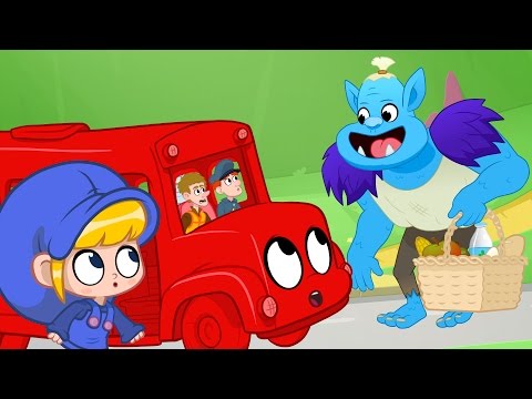Morphle becomes a Bus Vehicle adventures for kids Policecar Helicopter Digger Firetruck 