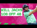 👏 Will Jacks Take A Bow! | 108 off 48 📺 Watch EVERY Ball | The Hundred