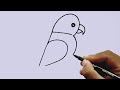 Parrot Drawing Easy From 5 Number l Kids Drawing & Learning l Parrot Drawing For Kids l Kids Drawing