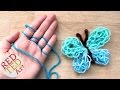 Easy Finger Knitting How To - DIY Yarn Butterfly