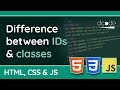 What's the difference between IDs & Classes? | HTML, CSS & JavaScript