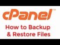 CPanel Tutorial - How to Backup and Restore Your Website Files