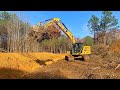 Clearing land with the CAT 320!