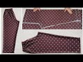 Very Easy Pant Trouser Cutting and Stitching| Pant Cutting and Stitching | Palazzo Pant