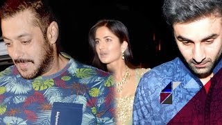 Katrina Kaif & Ranbir Kapoor exit after Salman Khan's entry at a Diwali Party | Bollywood Gossip
