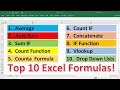 Top 10 Most Important Excel Formulas - Made Easy!