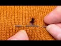 Great Way to Repair Holes in Sweaters Without Traces🌟Tutorials for Beginners