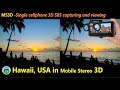 Hawaii in 3D SBS (captured by MS3D ChaCha App and MS3D glasses)