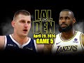 Los Angeles Lakers vs Denver Nuggets Full Game 5 Highlights - April 29, 2024 | 2024 NBA Playoffs