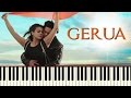 Download Gerua dilwale piano tutorial notes sheet music midi piano daddy