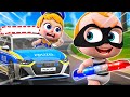 Police Girl Chase Smart Thief 👮🏻‍♀️🚨 | Little Police Song | NEW✨ Nursery Rhymes For Kids