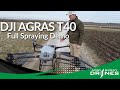 DJI Agras T40 Full Spraying Demo | DJI Agras T40 | Agri Spray Drones