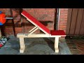 DIY adjustable incline bench