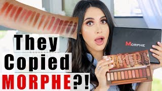 URBAN DECAY COPIED MORPHE?! URBAN DECAY NAKED HEAT PALETTE REVIEW, SWATCHES, COMPARISON MORPHE 35O