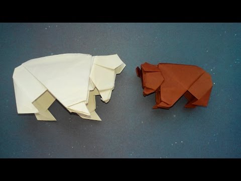 Как можно сделать медведя из бумаги