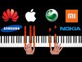 Top 7 Phone Ringtones (Nokia, Iphone, Sony, Huawei, Samsung, Xiaomi...) - Piano Tutorial