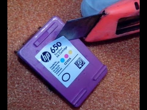 картридж hp 652 заправка инструкция