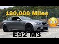 E92 M3 with 180,000 MILES? Will it make it to 200,000?!