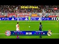 Bayern Munich vs Real Madrid | Penalty Shootout | Semi Final UEFA Champions League 2024 | PES