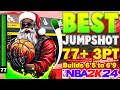 NEW BEST JUMPSHOT FOR PLAYERS 6'5 TO 6'9 WITH 77+ 3PT or MIDDY IN NBA 2K24 | AFTER THE UPDATE