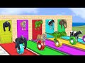 Cow Elephant Lion Gorilla Tiger T-Rex Guess The Right Door ESCAPE ROOM CHALLENGE Game